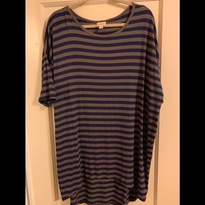 Xl IRMA blue stripes   NWT   #69